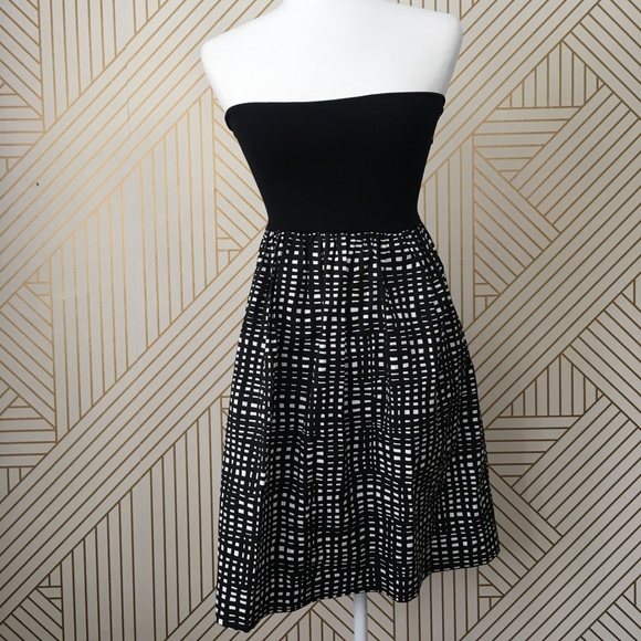 Theory Trois C abstract strapless dress - Picture 2 of 14